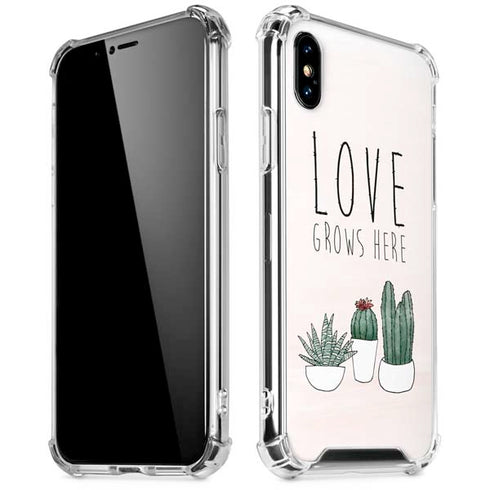 Love Grows Here iPhone XS Max Clear Case