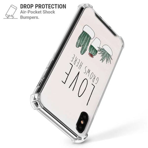 Love Grows Here iPhone XS Max Clear Case