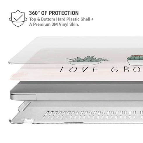 Love Grows Here MacBook Pro 15in (2016-19) Case plus Skin