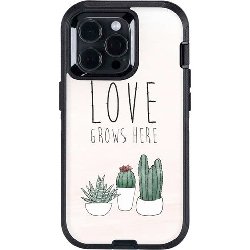 Love Grows Here Otterbox Defender iPhone Skin