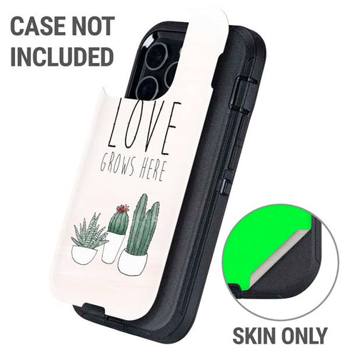Love Grows Here Otterbox Defender iPhone Skin