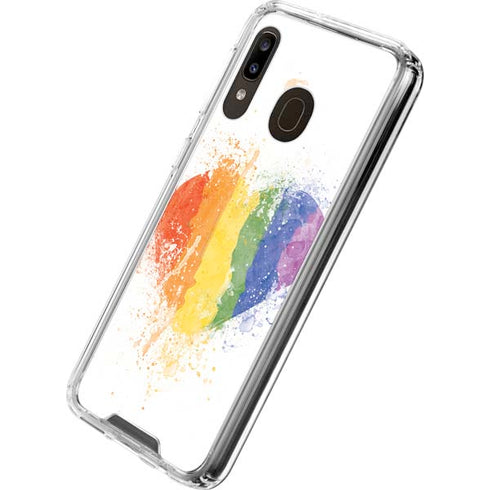 Love Is Love Heart Galaxy A30 Clear Case