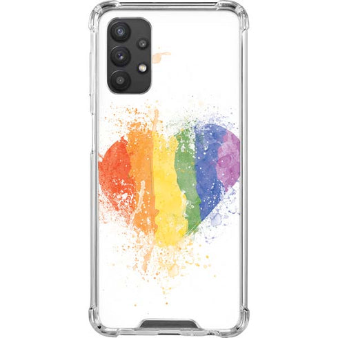 Love Is Love Heart Galaxy A32 5G Clear Case