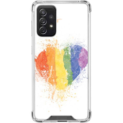 Love Is Love Heart Galaxy A72 5G Clear Case