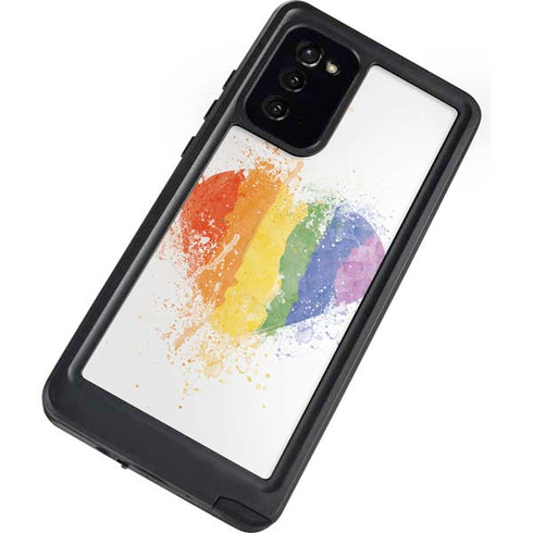 Love Is Love Heart Galaxy Note20 5G Waterproof Case