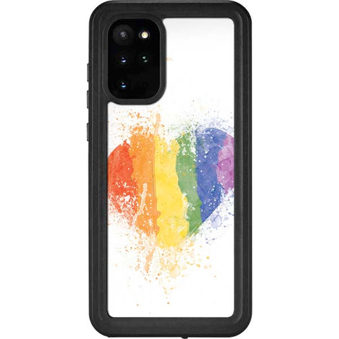 Love Is Love Heart Galaxy S20 Plus Waterproof Case