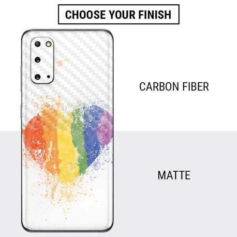 Love Is Love Heart Galaxy S20 Skin