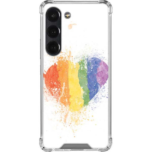 Love Is Love Heart Galaxy S23 Clear Case