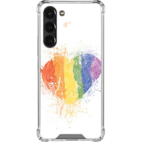 Love Is Love Heart Galaxy S23 Plus Clear Case