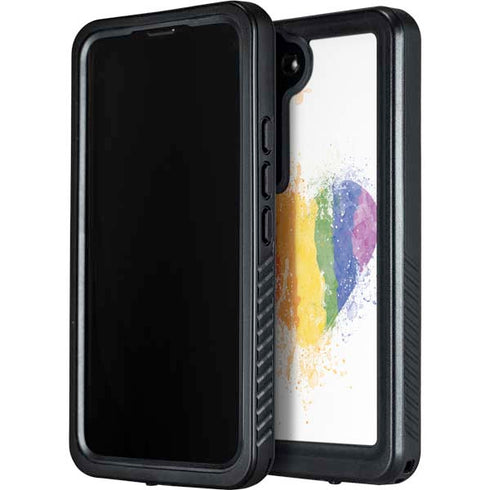 Love Is Love Heart Galaxy S23 Plus Waterproof Case