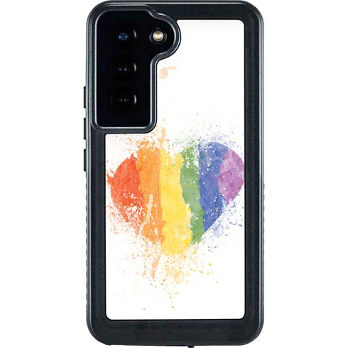 Love Is Love Heart Galaxy S23 Waterproof Case