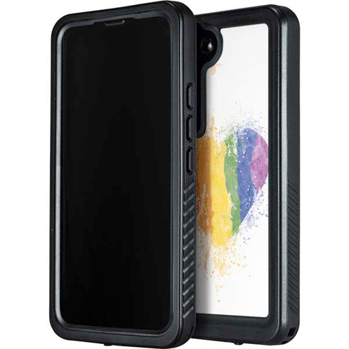 Love Is Love Heart Galaxy S23 Waterproof Case