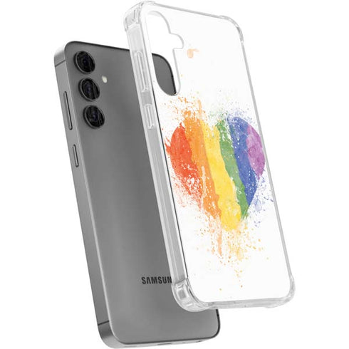 Love Is Love Heart Galaxy S24 Plus Clear Case