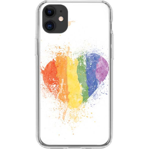 Love Is Love Heart iPhone 11 Clear Case