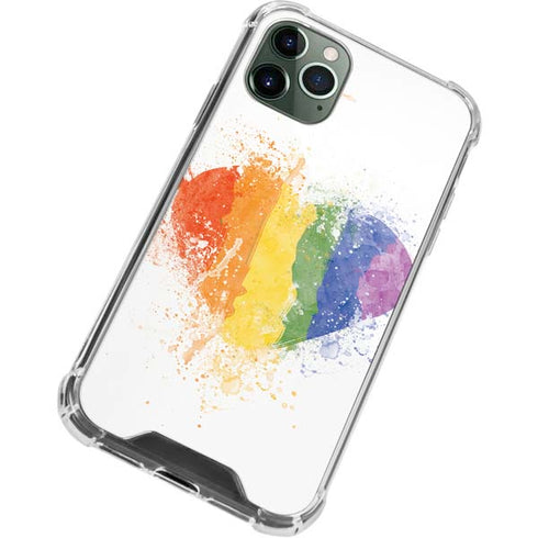 Love Is Love Heart iPhone 11 Pro Max Clear Case