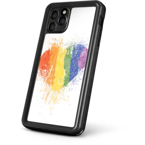 Love Is Love Heart iPhone 11 Pro Max Waterproof Case