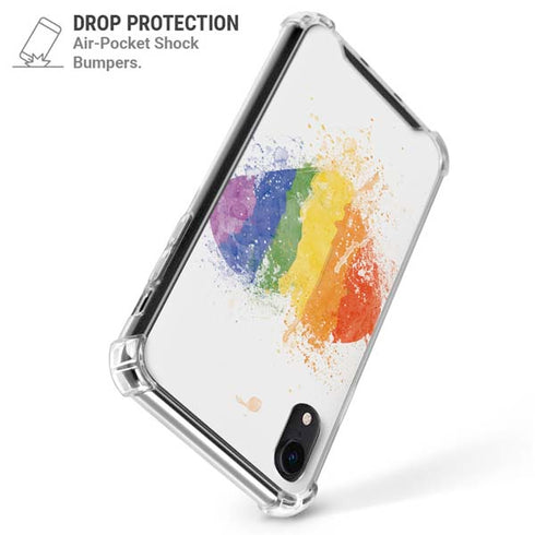 Love Is Love Heart iPhone XR Clear Case