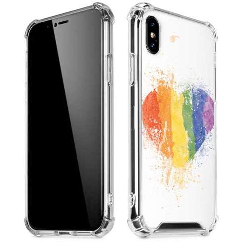 Love Is Love Heart iPhone XS Max Clear Case