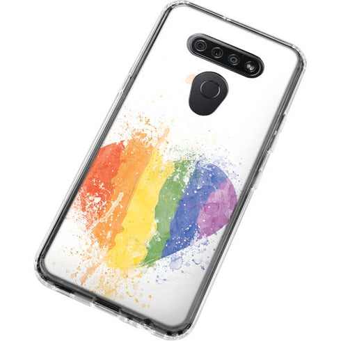 Love Is Love Heart LG K51/Q51 Clear Case