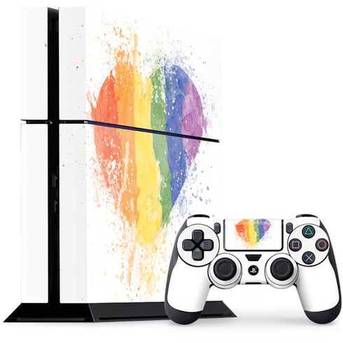 Love Is Love Heart PS4 Console and Controller Bundle Skin
