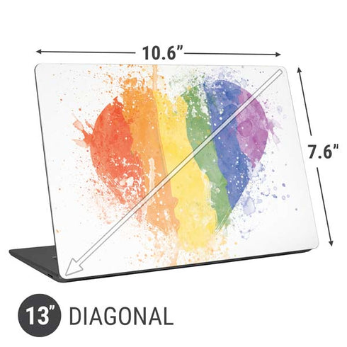 Love Is Love Heart Universal Laptop 13in (10.6 x 7.6in) Skin