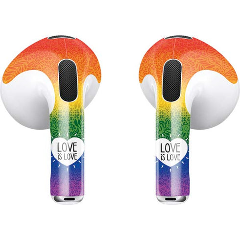 Love Is Love Rainbow Apple AirPods (3rd Gen 2021) Skin