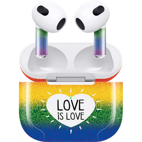 Love Is Love Rainbow Apple AirPods (3rd Gen 2021) Skin