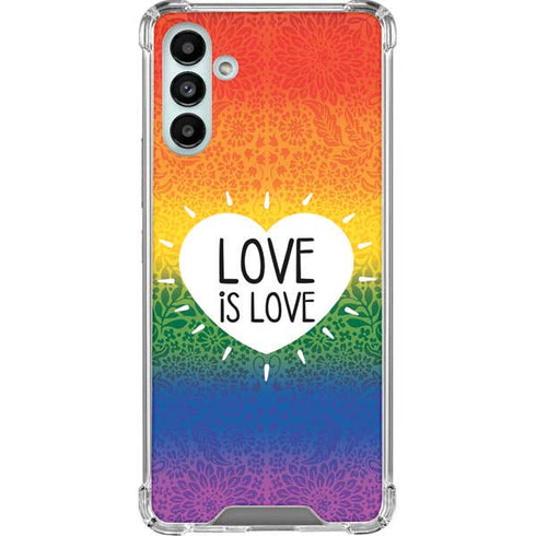 Love Is Love Rainbow Galaxy A13 5G Clear Case