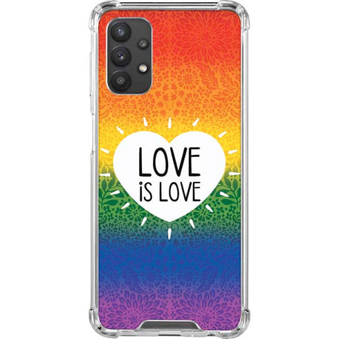 Love Is Love Rainbow Galaxy A32 5G Clear Case