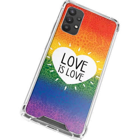 Love Is Love Rainbow Galaxy A32 5G Clear Case