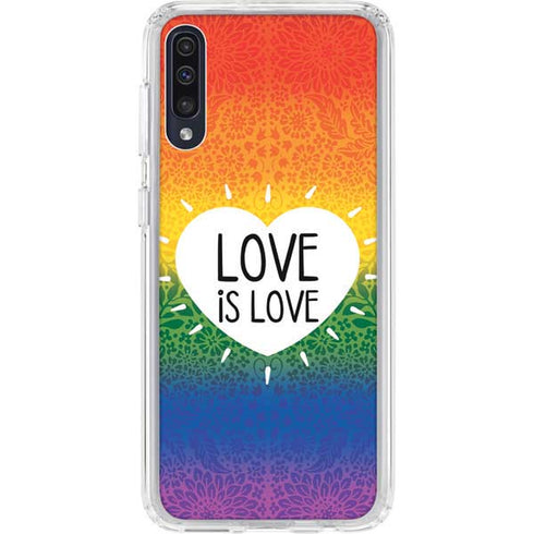 Love Is Love Rainbow Galaxy A50 Clear Case
