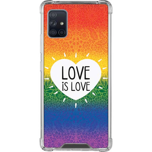Love Is Love Rainbow Galaxy A51 5G Clear Case