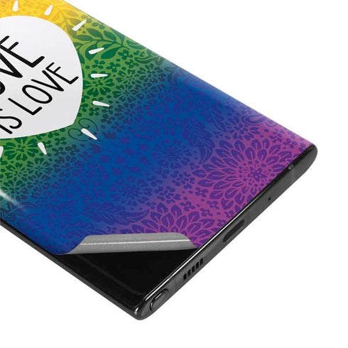 Love Is Love Rainbow Galaxy Note 10 Skin