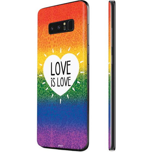 Love Is Love Rainbow Galaxy Note 8 Skin