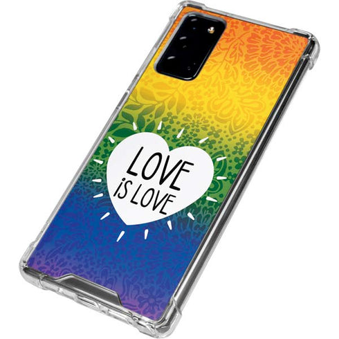 Love Is Love Rainbow Galaxy Note20 5G Clear Case