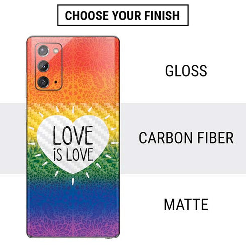 Love Is Love Rainbow Galaxy Note20 5G Skin