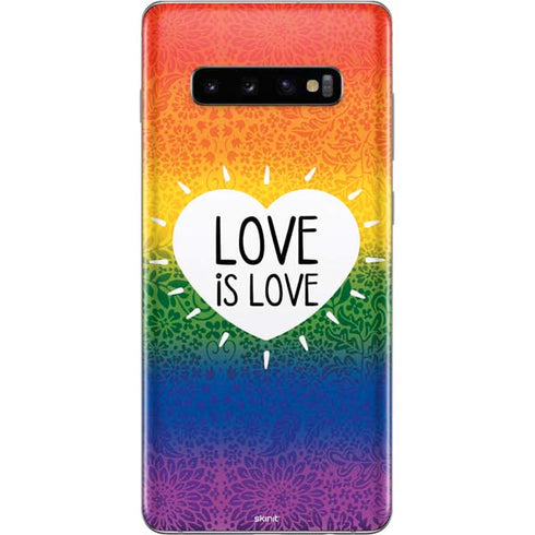 Love Is Love Rainbow Galaxy S10 Plus Skin
