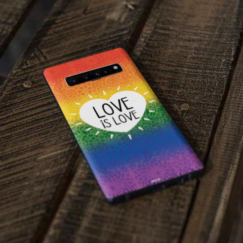 Love Is Love Rainbow Galaxy S10 Plus Skin