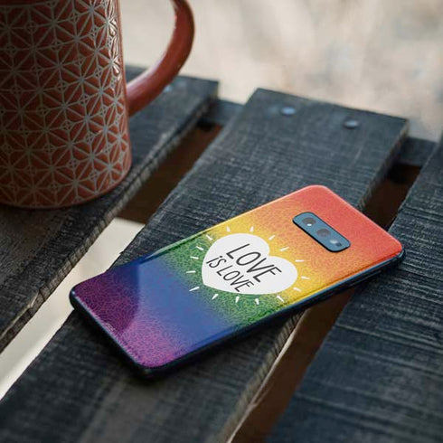 Love Is Love Rainbow Galaxy S10e Skin