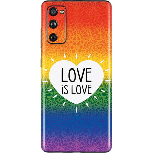 Love Is Love Rainbow Galaxy S20 Fan Edition Skin