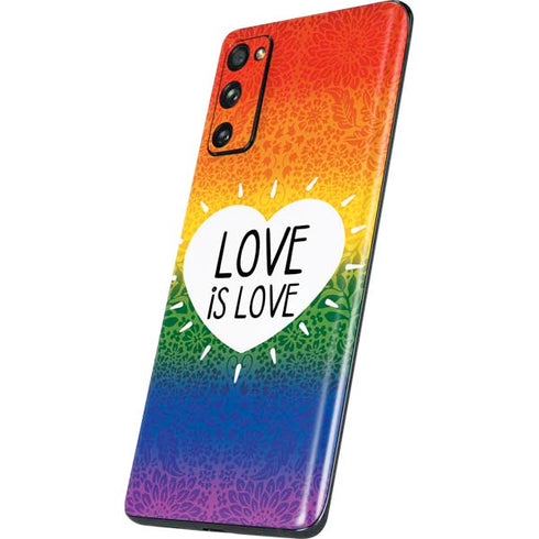 Love Is Love Rainbow Galaxy S20 Fan Edition Skin