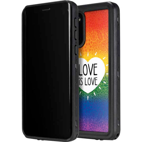 Love Is Love Rainbow Galaxy S20 Plus Waterproof Case