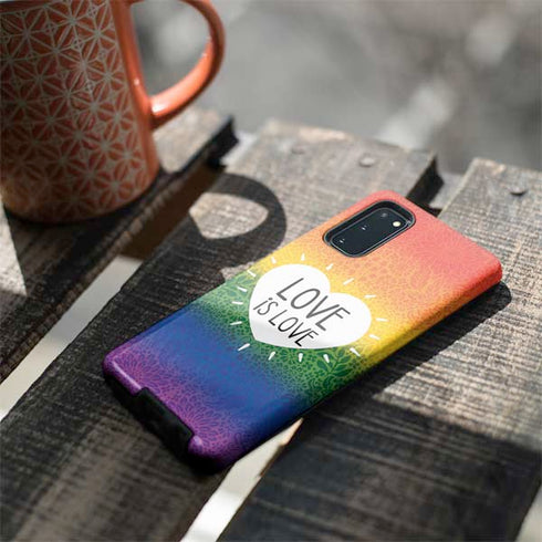 Love Is Love Rainbow Galaxy S20 Pro Case