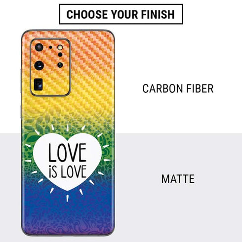 Love Is Love Rainbow Galaxy S20 Ultra 5G Skin