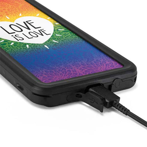 Love Is Love Rainbow Galaxy S20 Waterproof Case