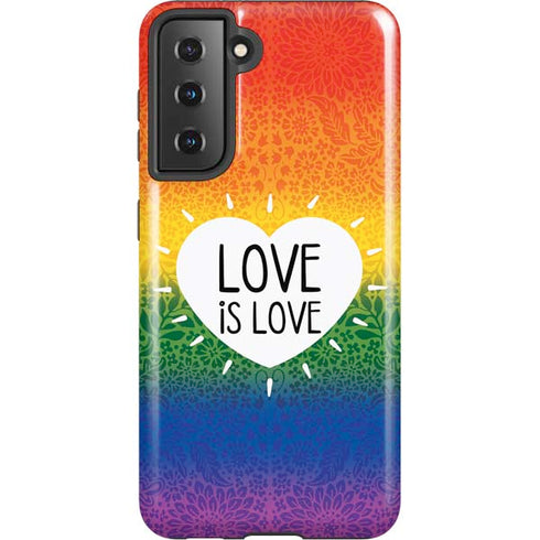Love Is Love Rainbow Galaxy S21 5G Pro Case