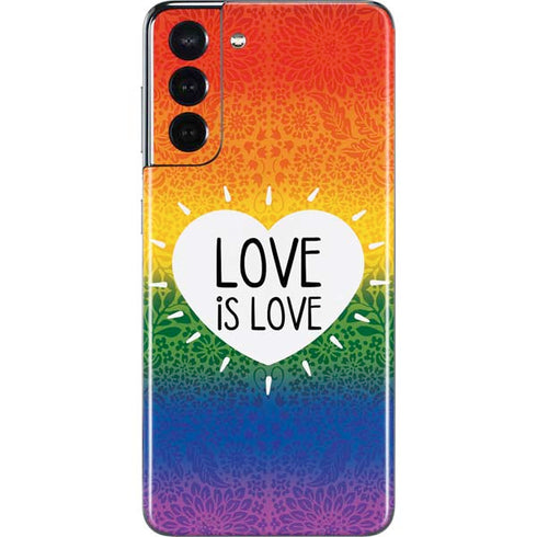 Love Is Love Rainbow Galaxy S21 5G Skin