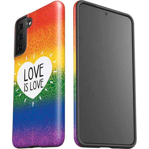 Love Is Love Rainbow Galaxy S21 FE Pro Case