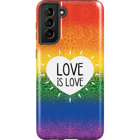 Love Is Love Rainbow Galaxy S21 Plus 5G Pro Case