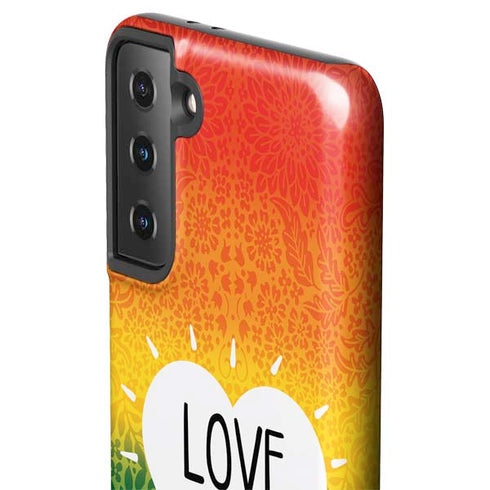 Love Is Love Rainbow Galaxy S21 Plus 5G Pro Case
